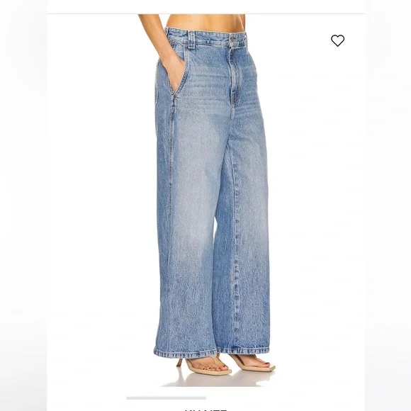 NWT Khaite IAN WIDE LEG JEAN Size 26 - Picture 3 of 10